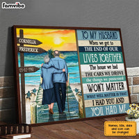 Personalized To My Husband Old Couple Poster JN294 58O31 thumb 1