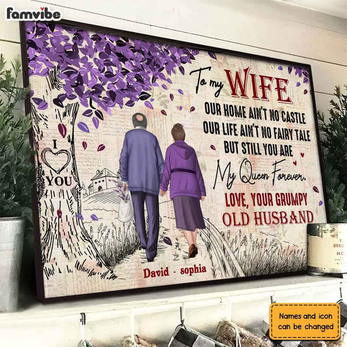 Personalized To My Wife Purple Love Tree Poster JN295 58O28 1