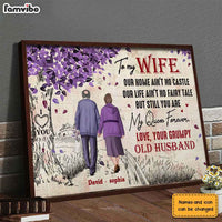 Personalized To My Wife Purple Love Tree Poster JN295 58O28 thumb 1