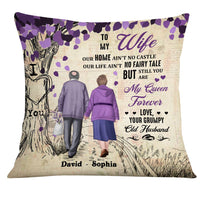 Personalized To My Wife Purple Love Tree Pillow JN296 58O28 thumb 1