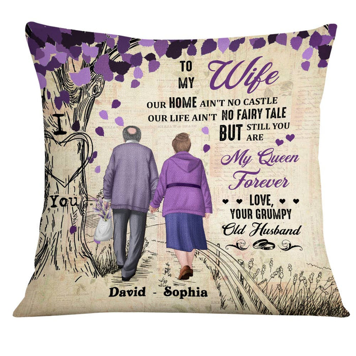 Personalized To My Wife Purple Love Tree Pillow JN296 58O28 1