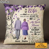 Personalized To My Wife Purple Love Tree Pillow JN296 58O28 thumb 1
