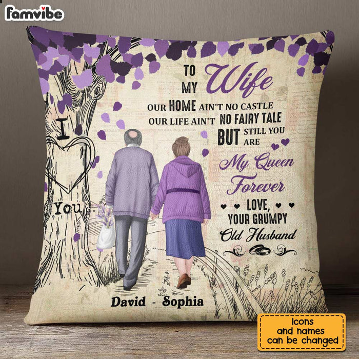 Personalized To My Wife Purple Love Tree Pillow JN296 58O28 1