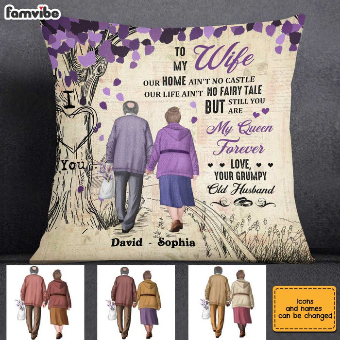 Personalized To My Wife Purple Love Tree Pillow JN296 58O28 1