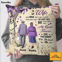 Personalized To My Wife Purple Love Tree Pillow JN296 58O28 thumb 1