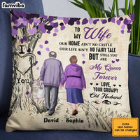 Personalized To My Wife Purple Love Tree Pillow JN296 58O28 thumb 1