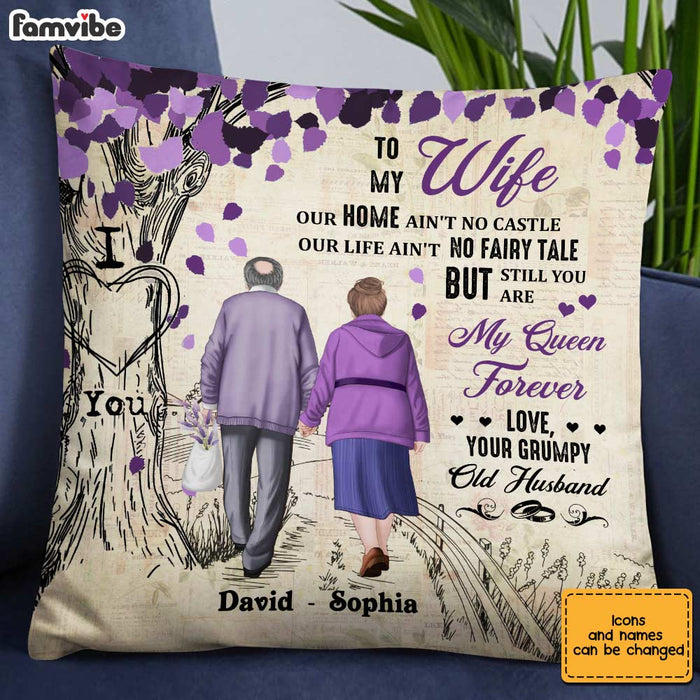 Personalized To My Wife Purple Love Tree Pillow JN296 58O28 1