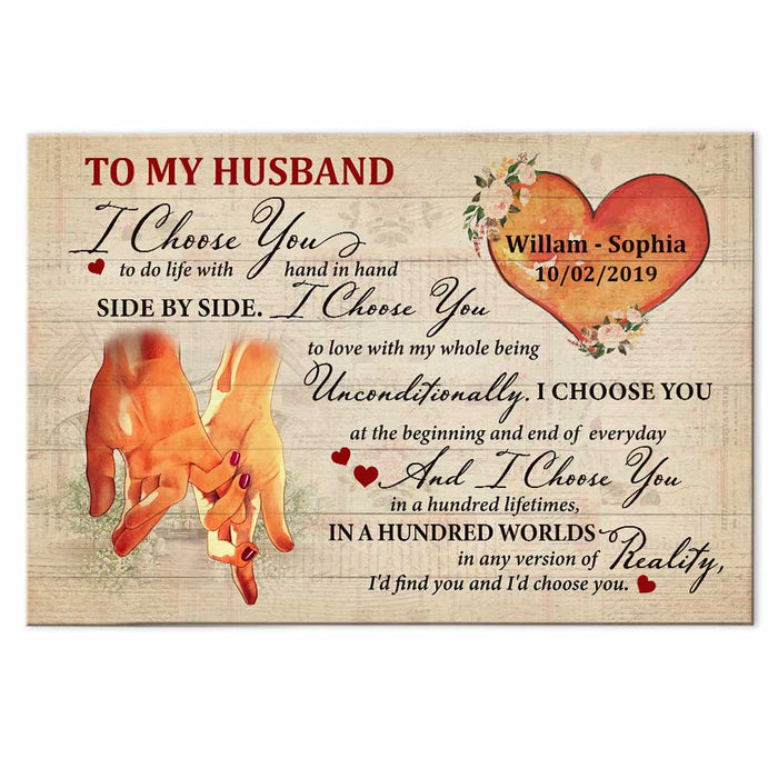 Personalized Husband Poster JN291 85O47 1