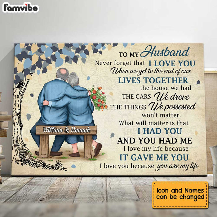 Personalized To My Husband Love Tree Poster JN292 30O34 1