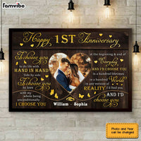 Personalized Anniversary Heart Photo Poster JN301 23O28 thumb 1
