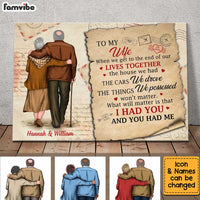 Personalized To My Wife Old Couple Poster JN301 32O34 thumb 1