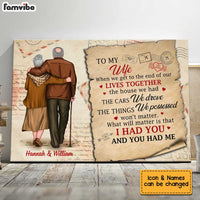 Personalized To My Wife Old Couple Poster JN301 32O34 thumb 1