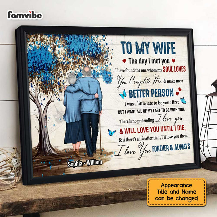 Personalized To My Wife The Day I Met You Poster JN303 32O47 1