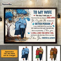 Personalized To My Wife The Day I Met You Poster JN303 32O47 thumb 1