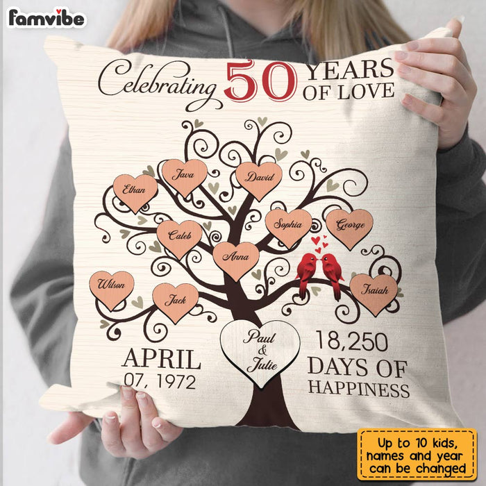 Personalized Anniversary Love Bird Family Tree Pillow JL21 85O28 1