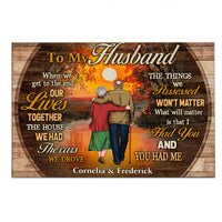 Personalized To My Husband Old Couple Poster JN295 58O31 thumb 1