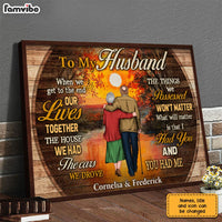 Personalized To My Husband Old Couple Poster JN295 58O31 thumb 1
