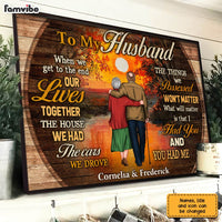 Personalized To My Husband Old Couple Poster JN295 58O31 thumb 1