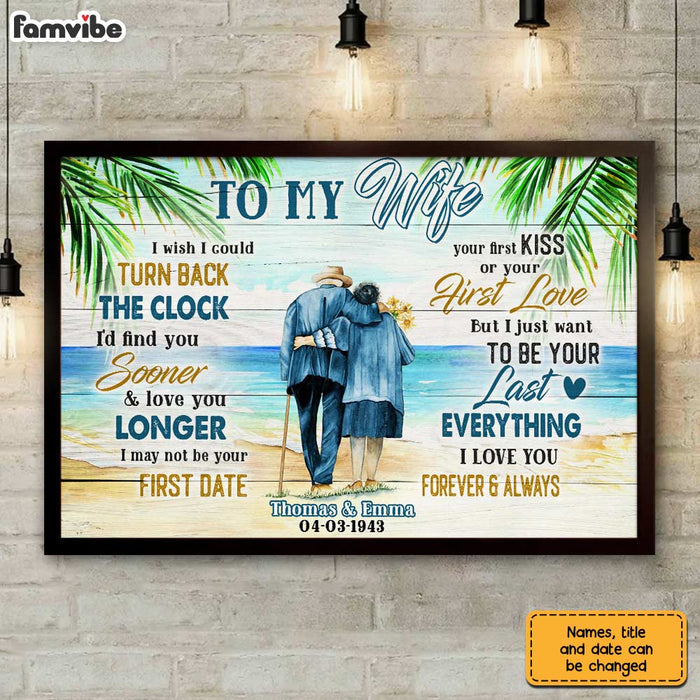Personalized To My Wife Coastal Poster JL24 30O31 1