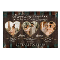 Personalized Anniversary Our Story Photo Poster JN302 23O28 thumb 1