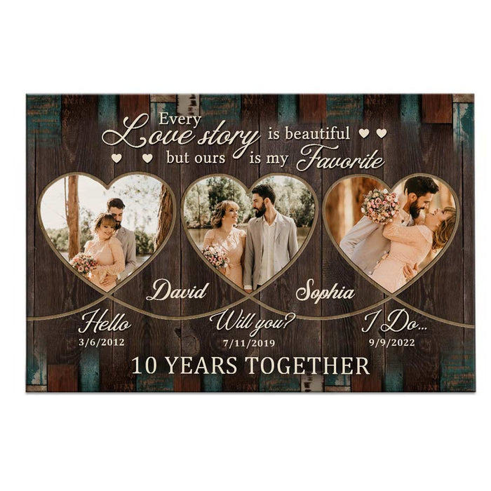 Personalized Anniversary Our Story Photo Poster JN302 23O28 1