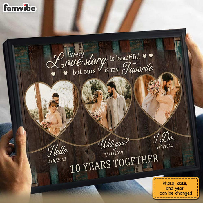Personalized Anniversary Our Story Photo Poster JN302 23O28 1