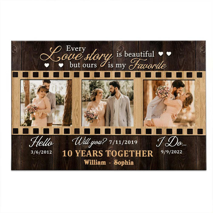 Personalized Anniversary Our Story Photo Poster JL11 23O28 1