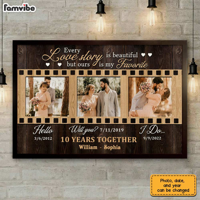 Personalized Anniversary Our Story Photo Poster JL11 23O28 1