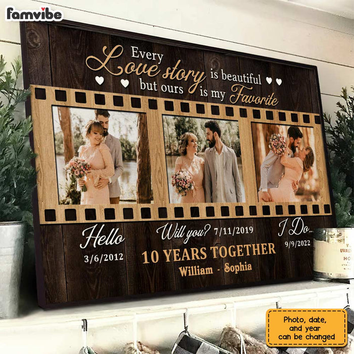 Personalized Anniversary Our Story Photo Poster JL11 23O28 1