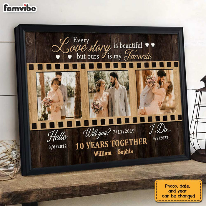 Personalized Anniversary Our Story Photo Poster JL11 23O28 1