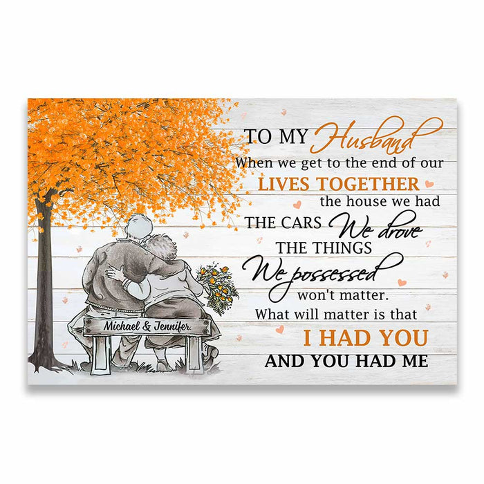 Personalized Husband Poster JL12 85O34 1