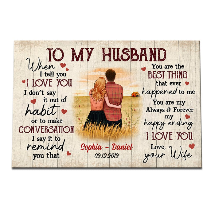 Personalized Husband Poster JL11 85O53 1