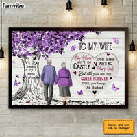 Personalized To My Wife Purple Love Tree Poster JN303 58O31 thumb 1
