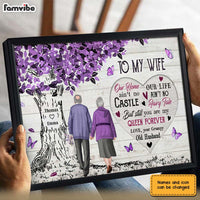 Personalized To My Wife Purple Love Tree Poster JN303 58O31 thumb 1