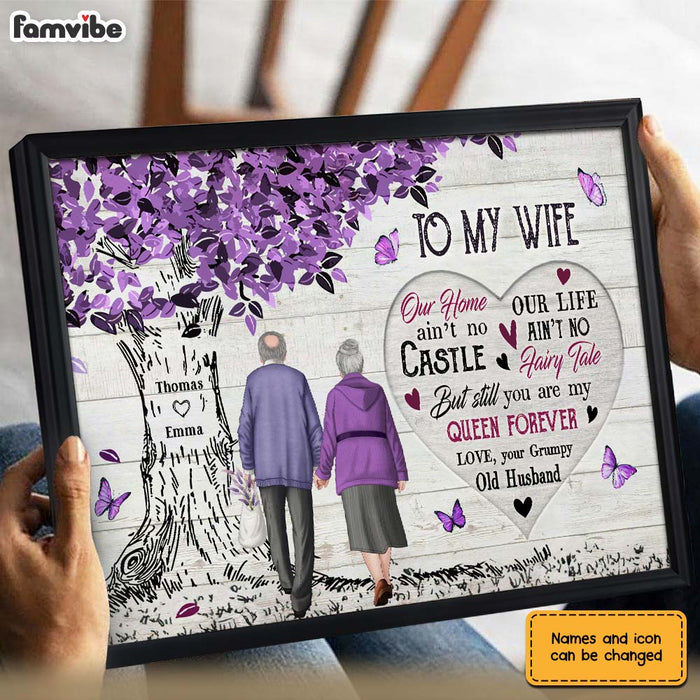Personalized To My Wife Purple Love Tree Poster JN303 58O31 1