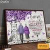 Personalized To My Wife Purple Love Tree Poster JN303 58O31 1