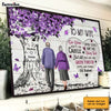 Personalized To My Wife Purple Love Tree Poster JN303 58O31 1