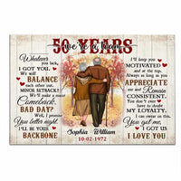 Personalized Anniversary We're A Team Poster JL12 32O47 thumb 1