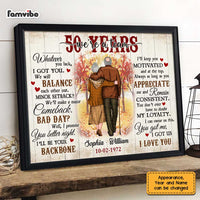 Personalized Anniversary We're A Team Poster JL12 32O47 thumb 1