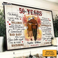 Personalized Anniversary We're A Team Poster JL12 32O47 thumb 1