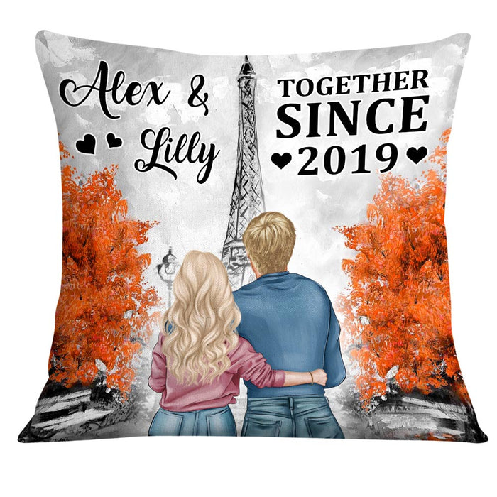 Personalized Couple Together Since London City Pillow JL11 58O28 1