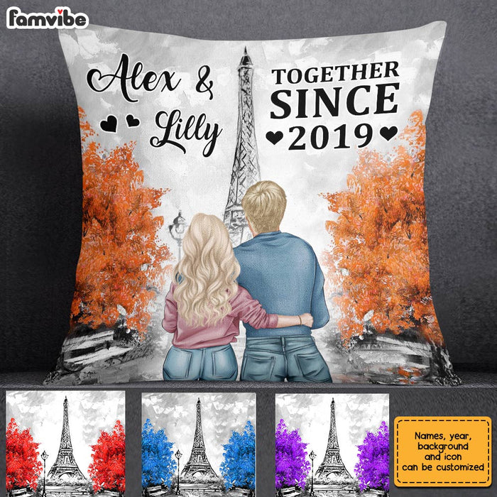 Personalized Couple Together Since London City Pillow JL11 58O28 1