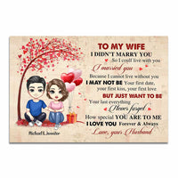 Personalized To My Wife Love Tree Poster JL34 32O34 thumb 1