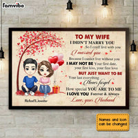 Personalized To My Wife Love Tree Poster JL34 32O34 thumb 1