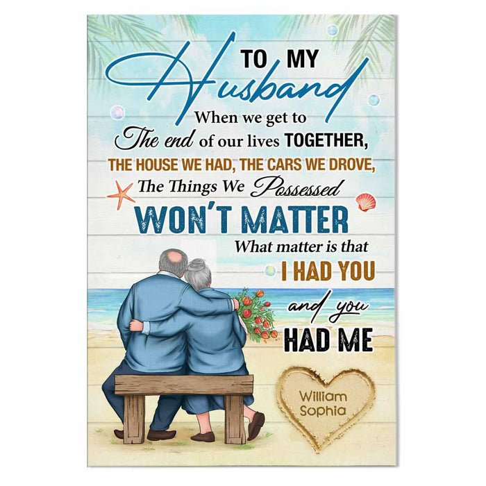 Personalized To My Husband Poster JL13 23O47 1