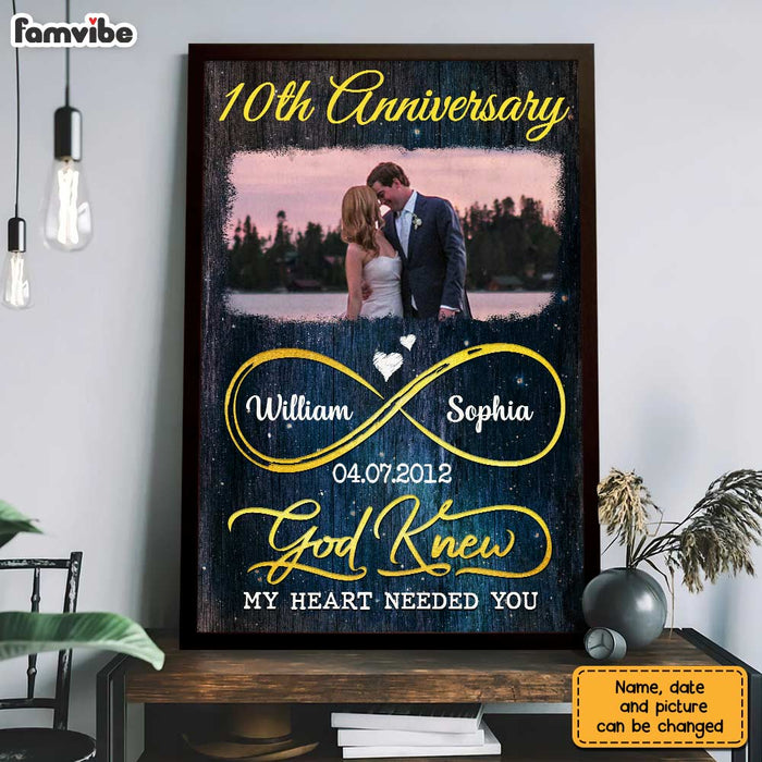 Personalized Anniversary My Heart Poster JL14 23O47 1