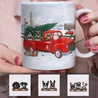 Personalized Dog Red Truck Christmas Mug OB132 87O58 thumb 1