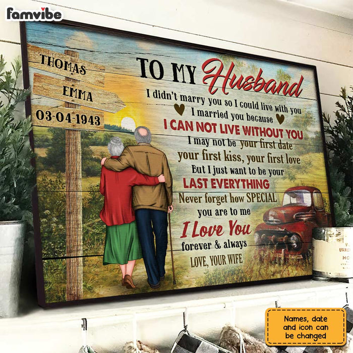 Personalized To My Husband Country Road Poster JL12 58O31 1