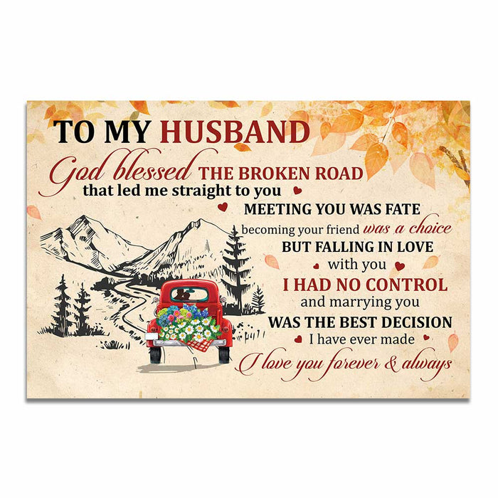 Personalized Husband Poster JL22 85O34 1