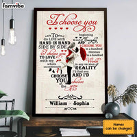 Personalized Couple I Choose You Poster JL21 30O28 thumb 1